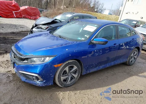 2020 Honda Civic Lx z USA, uszkodzony, nr VIN 2HGFC2F63LH500339